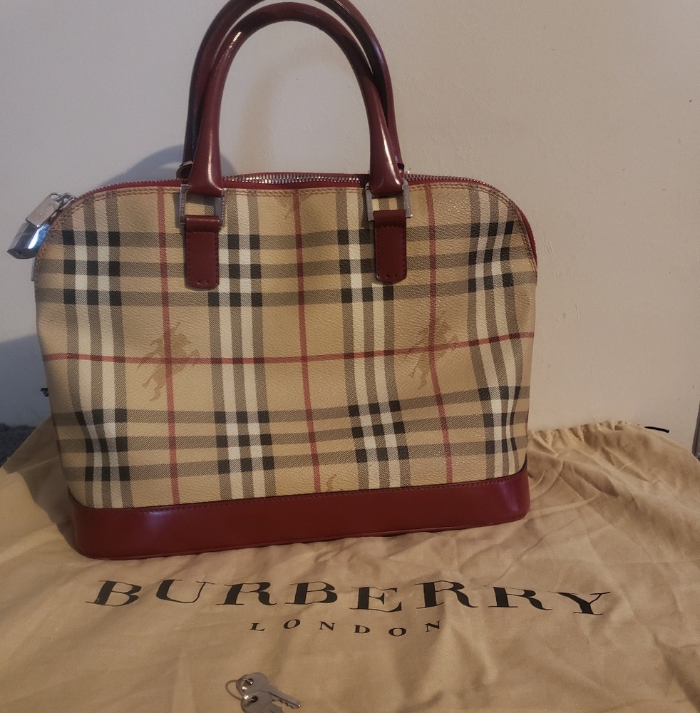 Burberry Haymarket Alma Bag